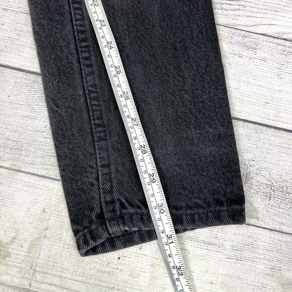 VTG 90s Y2K Anchor Black High Waisted Mom Jeans Tapered Retro Women’s Size 5/6 - Picture 10 of 10